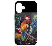 Rooster Ruling the Roost Musician Music Ranch Farm Yard Bird Case for iPhone 16