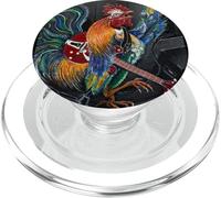 Rooster Ruling the Roost Musician Music Ranch Farm Yard Bird PopSockets PopGrip for MagSafe