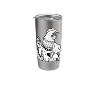 Rooster Saint Chicken Stainless Steel Insulated Tumbler