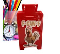 Rooster Sign - 3.94 x 6.3 Inches Funny Desk Decor Chicken Coop Decorative Rooster for Hotel Meeting Apartments Work Tables with Bar Counter for the Room
