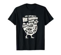 Rooster Sorry I Can't Make It to Work Tomorrow Mechanic Says T-Shirt
