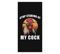 Rooster Stop Staring At My Cock Beach Towel Pool Bath Gym 76x152cm
