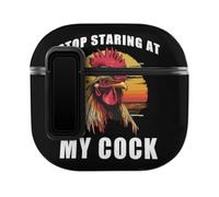 Rooster Stop Staring At My Cock Compatible with AirPod 4 Case 4th Gen