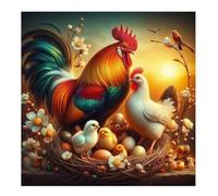 Rooster Sun 300 Piece Jigsaw Puzzles for Adults and Kids, Impossible Puzzle, Jigsaws 300 pieces for adults Gifts, Difficult jigsaw puzzles for The Whole Family