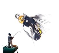 Rooster Tail Spinning Bait - Artificial Trout Bait with Hooks, Fishing Accessories for River Lake Stream Stream Pier Dry Wet Floating Jigging Throwing Tenkara Trolling Fishing