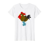 Rooster Value Graphic T-Shirt, Women, White, S