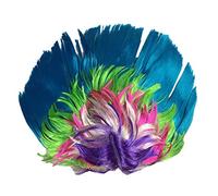 Rooster Wig Punk Rocker Unisex Mohican Mohawk Wigs (Rainbow Blue 1)