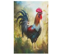 Rooster Wooden Jigsaw Puzzles for Adults 1000 Piece Puzzle for Kids & Teens, Fun Educational Games for Family Game Night 78×53cm