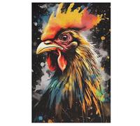 Rooster Wooden Jigsaw Puzzles for Adults 1000 Pieces Jigsaw Puzzle For Kids Age 12 Educational Game Toys （78×53cm）