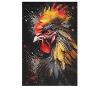 Rooster Wooden Jigsaw Puzzles for Adults Hard Poster Puzzle 1000 Piece Precise Interlocking Educational Game Toys 78×53cm