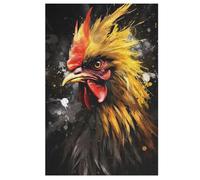 Rooster Wooden Jigsaws Puzzles for Adults 1000 Jigsaw Puzzle, Decompressing Intellectual Educational Toy for Kids （78×53cm）