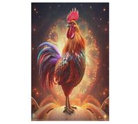 Rooster Wooden Puzzles Jigsaw Puzzle 1000 Pieces for Adults Creative Difficult Challenging Game （78×53cm）