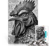 Rooster1000 Piece Jigsaws for Adults Puzzle Challenging To Complete But Fun And Humorous is ideal as gifts for the whole family 38x26cm