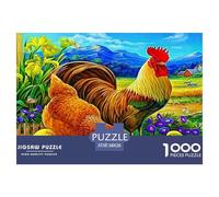 Rooster1000Piece JigsawPuzzleAnimal Rooster KidsforAdult Challenging LargePiecePuzzles Age12+byth HomeDecoration Uncover The Puzzle 38x26cm/1000pcs