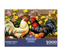 Rooster1000Piece JigsawPuzzlesAnimal Rooster ForAdult Challenging Brainteasing Age12+byth EducationalGames Uncover The Puzzle 38x26cm/1000pcs