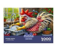 Rooster1000Piece JigsawPuzzlesAnimal Rooster ForAdult Challenging Brainteasing Age12+byth EducationalGames Uncover The Puzzle 70x50cm/1000pcs