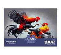 Rooster1000Pieces JigsawPuzzlesAnimal Rooster ForAdult Challenging LargePiecePuzzles Age12+byth EducationalGames Uncover The Puzzle 70x50cm/1000pcs