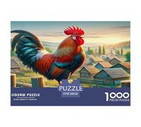 Rooster1000Pieces JigsawPuzzlesAnimal Rooster ForAdult Colourful Brainteasing Age12+byth EducationalGame Uncover The Puzzle 38x26cm/1000pcs