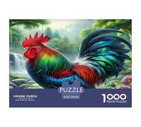 Rooster1000Pieces JigsawPuzzlesAnimal Rooster KidsforAdult Colourful Brainteasing Age12+byth HomeDecoration Uncover The Puzzle 70x50cm/1000pcs