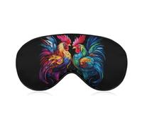 Roosters Fighting Cockfighting Sleep Mask BlockLight Sleeping Eye Mask Comfortable Night Sleeping Mask Ultralight Travel Eye Cover for Women Men