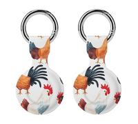 Roosters Hens Chickens Full Protective Cover Case with Keyring Silicone Skin