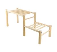Roosting Perch - 63x27x23cm Strong Secure Wooden Farm Chicken Toys, Chick Roosting Perch Stand Toy | Coop Toys Poultry Roostings Bar For Playground & Activity For Backyard Garden Farms Coop House