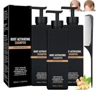 Root Activator Shampoo, Mane Root Activator Shampoo, Hair Regrowth Shampoos, Hair Loss Thickening Shampoos, Promotes Hair Growth (3 Pcs)