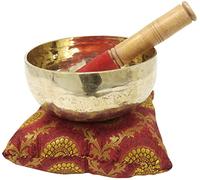 Root and Om Chakra C Note Auntic Hand Hammered Tibetan Meditation Singing Bowl 4.5" Inches - Yoga Old Bowl By