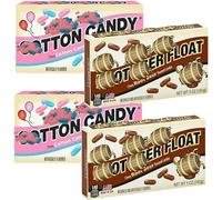 Root Beer Float & Cotton Candy Flavour Chewy Mixed Sweets 141g - Fruity Soft Chewy Candy, Individually Wrapped, Sharing Pack - Mklk (8 x Mixed Boxes)