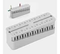 Root Canal Measuring Block,Endodontic Span Measure Scale, Dental Endo Block Files Measuring Tools, Double Scale Measuring Trough, High Temperature Sterilization, Endodontic Ruler Test Board (Grey)