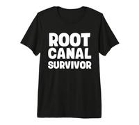 Root Canal Survivor Funny Teeth Endodontist Dentist Recovery Premium T-Shirt