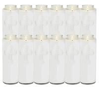 Root Candles Clear Glass Devotional 7-Day Prayer Candle, 12-Count, Meditation