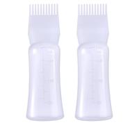 Root Comb Applicator Bottle 180ml Hair Oil Applicator for Hair Dye, Hair Oiler Comb Bottle with Graduated Scale