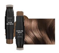 Root Concealer Pen - Double Sided Root Concealer for Quick and Natural Hairline Refreshing | Waterproof Temporary Hair Colour to Refresh Roots, Cover Grey Hair