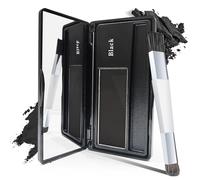 Root Cover Up, Natural Looking Root Touch Up Powder, Quick and Easy Hairline Shadow Powder, with Brush and Mirrored Compact, Root Cover Up Instantly Hairline (Black)