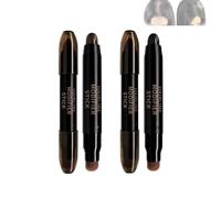 Root Cover Up Stick, 2025 Upgraded Instant Grey Hair Coverage Touch Up, Root Touch Up Hair Color, Natural Concealer for Hairline, Roots & Sides for Women & Men, Plant-based, 48H Makeup Lasting (#1+#3)