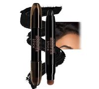 Root Cover Up Stick,Instant Grey Hair Coverage Hairline Pen,Double Head Root Touch Up,Hair Loss Concealer for Thin Hairlines, Beard & Eyebrows,Long Lasting Quick Color for Men & Women(black)