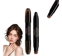 Root Cover Up Stick,Root Color Stick,Double Head Root Touch Up,Instant Grey Coverage & Hair Loss Cover,Hair Root Colour Touch Up,Root Powder Touch Up,Hairline Powder,Waterproof & Sweat-Proof(01#)
