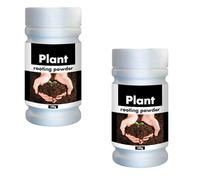Root Fertilizer Seedling 2Pcs, Rooting Powder Root Fertilizer, Rooting Hormones Powder For Plant Cuttings, Help New Roots On Cuttings And Promotes Strong Healthy Roots