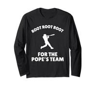 Root for the Pope's Team Pope Leo Team Baseball Long Sleeve T-Shirt