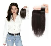 Root Lift Hair Topper for Women Volumizing Clip-in Hair Extension with Fluffy Sponge Cushion Synthetic Invisible Hair Boost for Thin Hair Natural Look Thickening Hairpiece(20cm Light Brown)