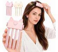 Root Lifter Comb,Heated Hair Volume Clip Electric Volumizing Hair Clips for Bangs Styling Root Lifter Comb with 2 Heat Settings Fine Flat Hair Styling Quick Volume Touch Ups，B