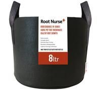 Root Nurse 4 x Fabric Pot Breathable Pots Hydroponics Container Grow Bag Plant Litre (4 x 8Ltr)