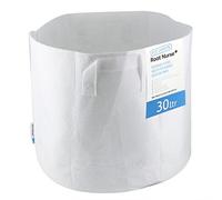 Root Nurse 4 x Fabric Pot, Breathable Pots, Hydroponics Grow Bag Container Plant Litre (4 x 30Ltr White)