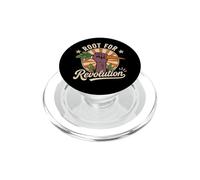 Root Revolution Funny Vegan Retro Plant Based Vegetarian PopSockets PopGrip for MagSafe