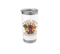 Root Revolution Funny Vegan Retro Plant Based Vegetarian Stainless Steel Insulated Tumbler