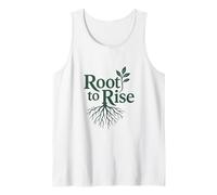 Root to Rise Inspirational Growth Quote Vintage Tank Top