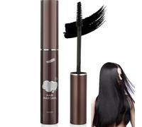 Root Touch Up Hair Mascara for Grey Hair, Semi-Permanent Hair Dye Hair Root Colour Touch Up for Women, Water-Resistant Hair Concealer Hair Dye Brush，Instant Gray Coverage&Hair Loss Cover Up（Black）