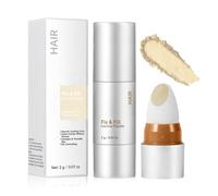 Root Touch Up Powder Golden, Hairline Powder with Brush, Conceals Thinning Areas with Natural Oil-Control Color, Waterproof & Sweatproof for On-the-Go Hair Root Colour Touch Up