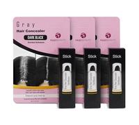 Root Touch Up Stick for Women & Men | Easy Hair Root Colour Touch Up for Grey Coverage, Long-Lasting Hair Colour with Magic Retouch, Natural & Quick Application (Jet Black Pack of 3)